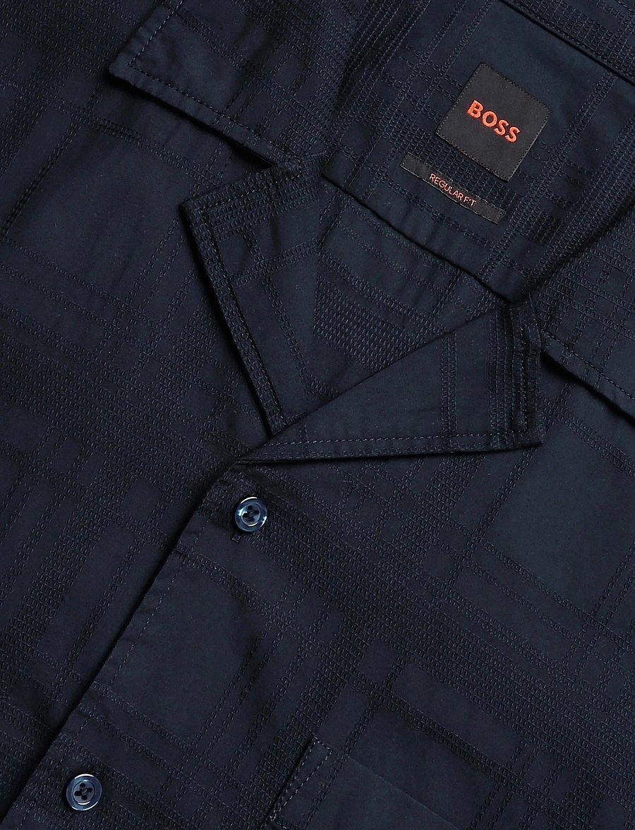 BOSS - Rayer_M - mønstrede skjorter - dark blue - 2