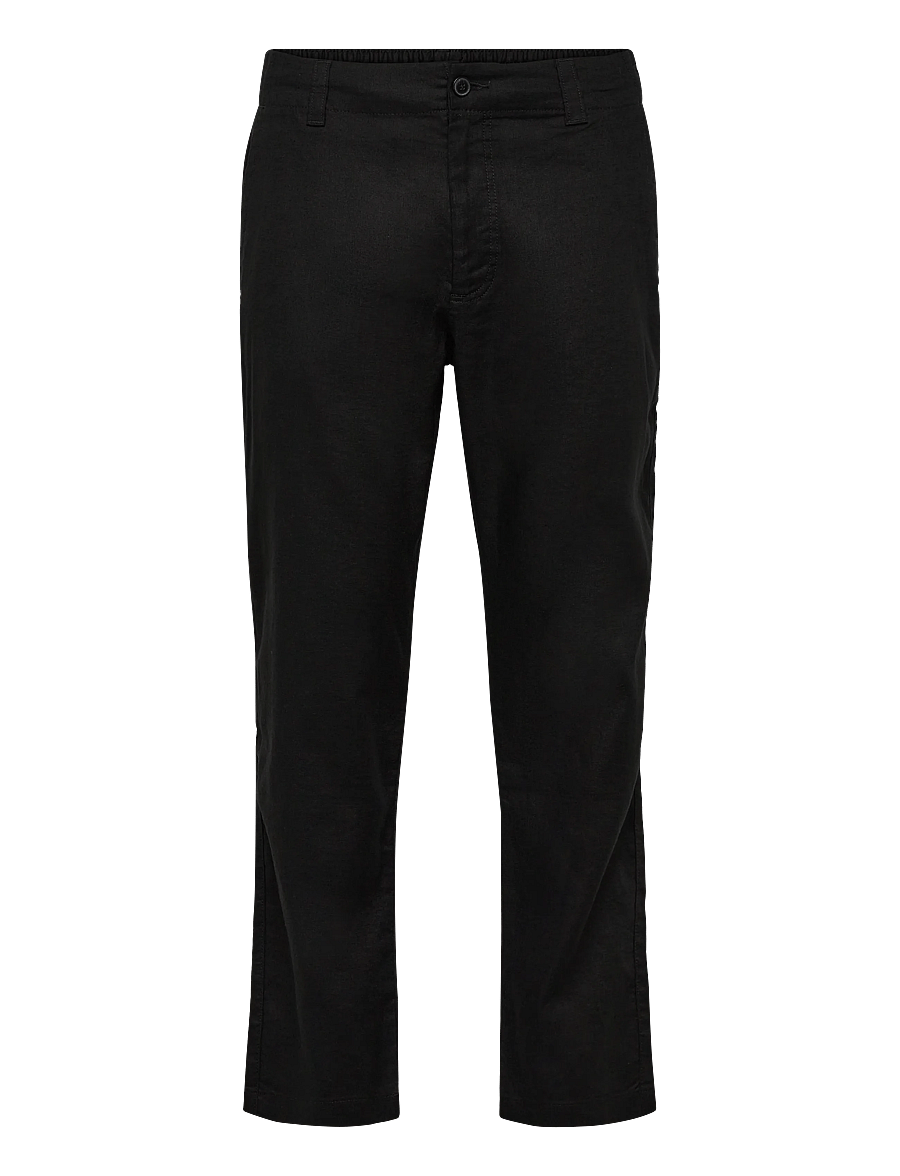 BOSS - Sanderson-L-3 - leinenhosen - black - 1