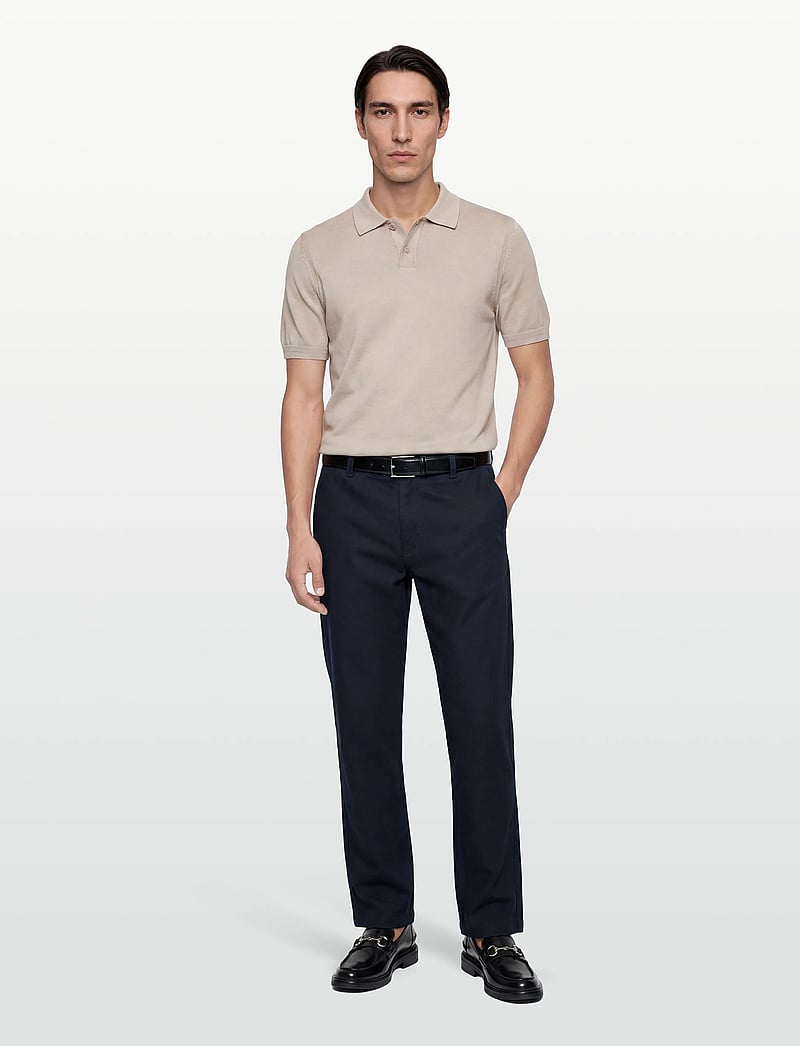 BOSS - Sanderson-L-3 - leinenhosen - dark blue - 0