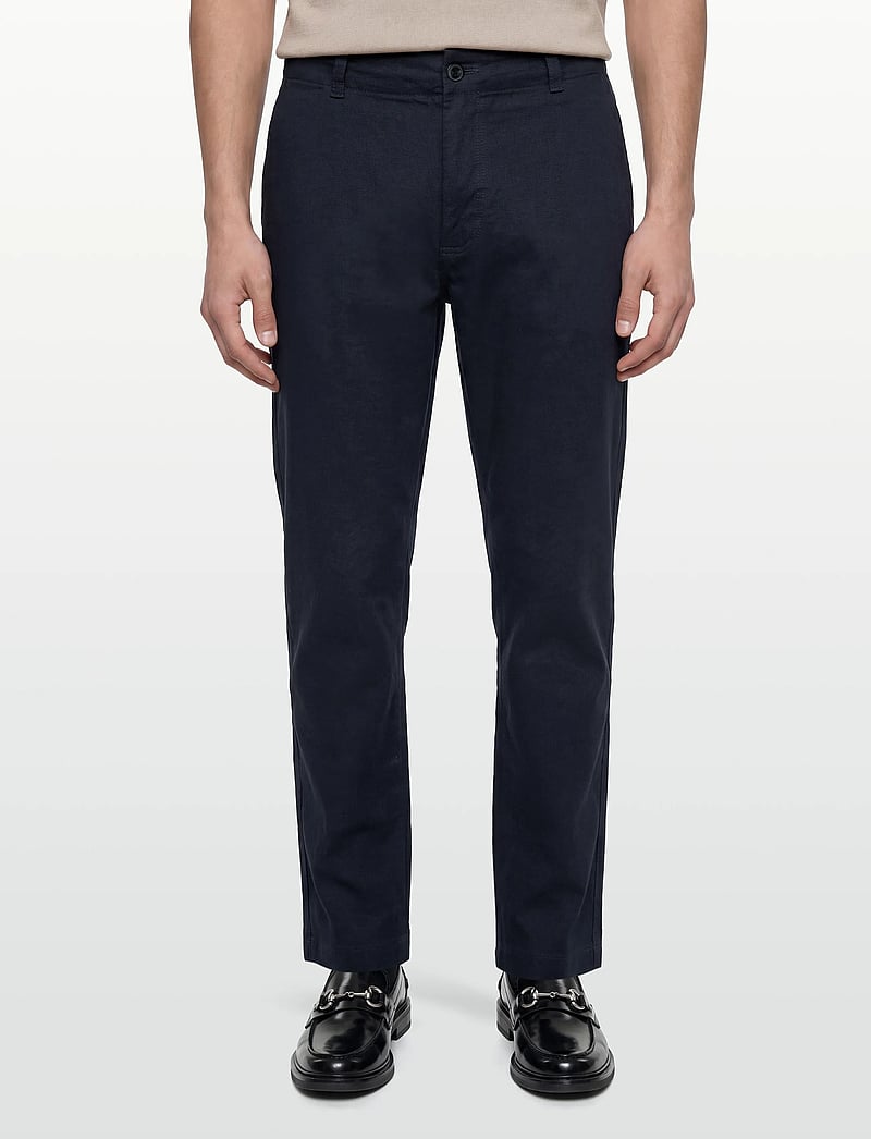 BOSS - Sanderson-L-3 - leinenhosen - dark blue - 3
