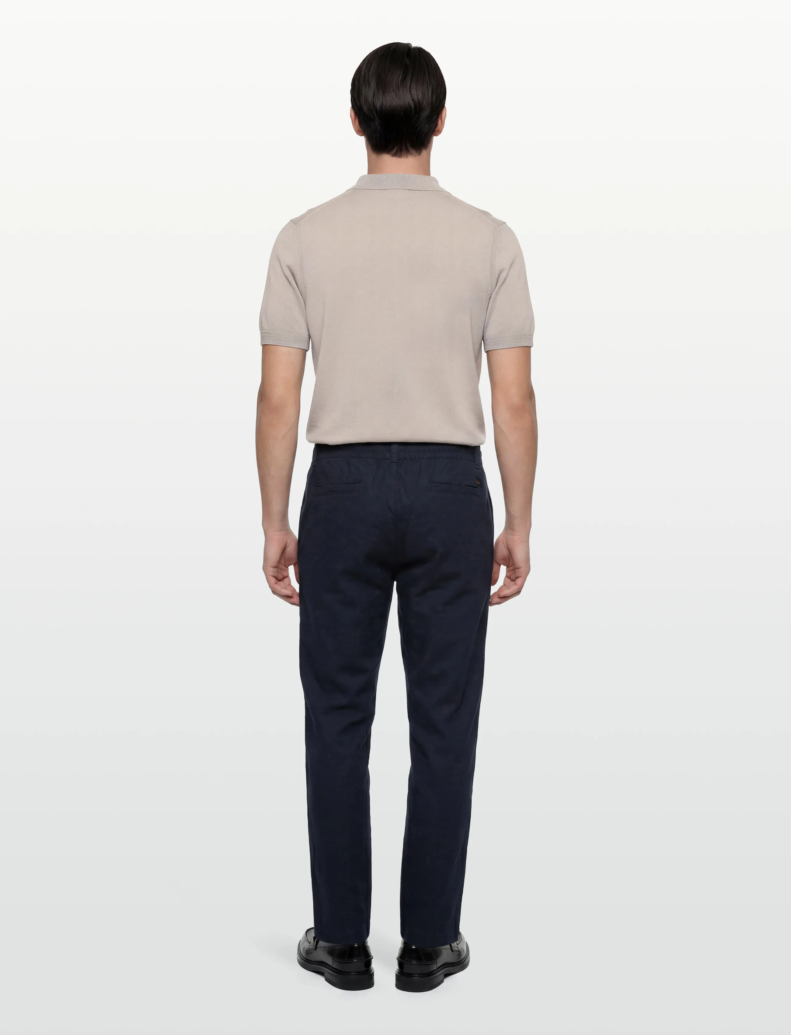 BOSS - Sanderson-L-3 - linen trousers - dark blue - 4