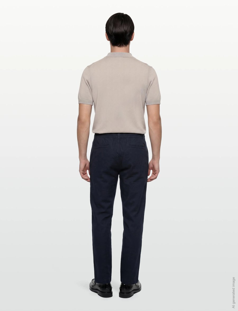 BOSS - Sanderson-L-3 - leinenhosen - dark blue - 4