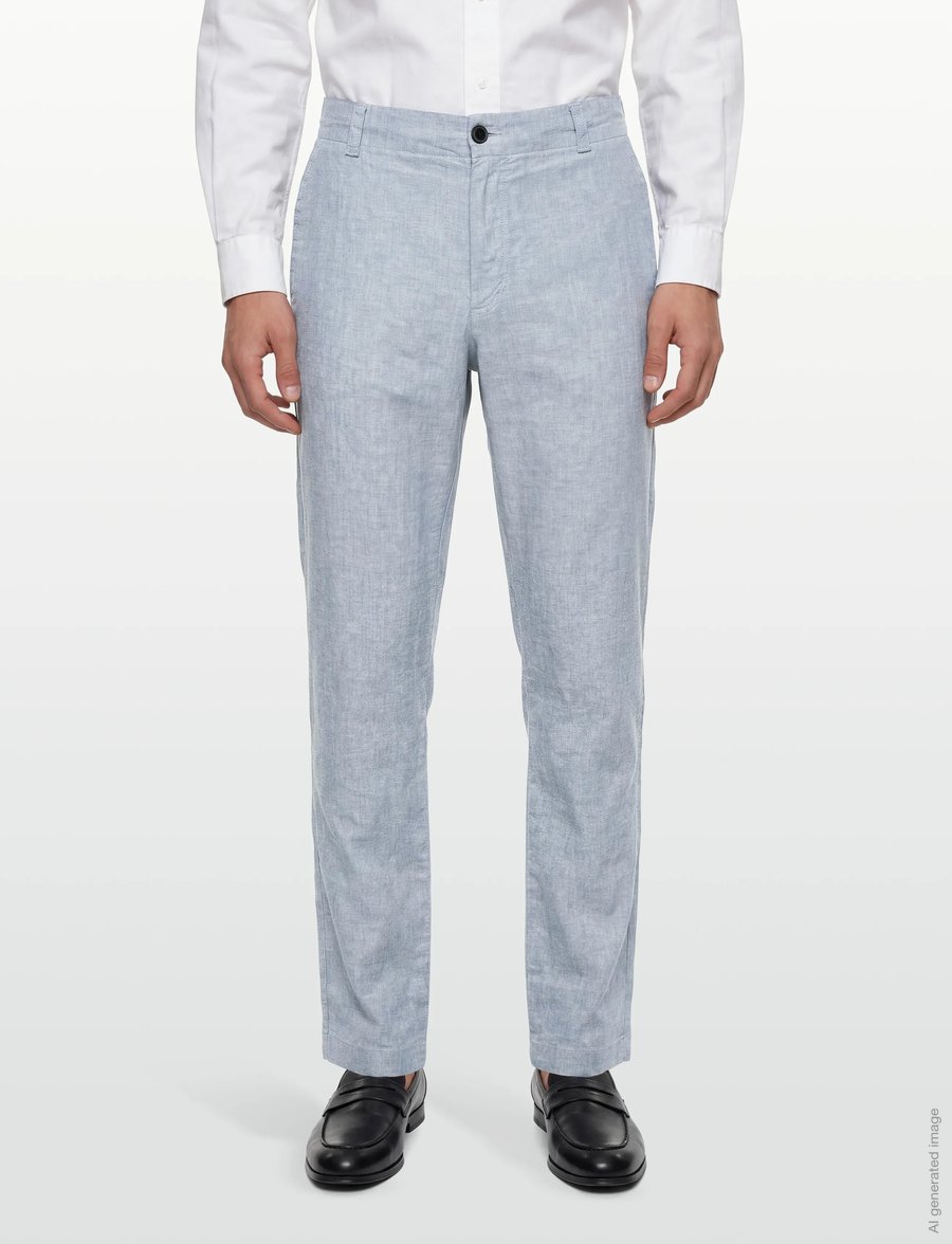 BOSS - Sanderson-L-3 - leinenhosen - light/pastel blue - 3