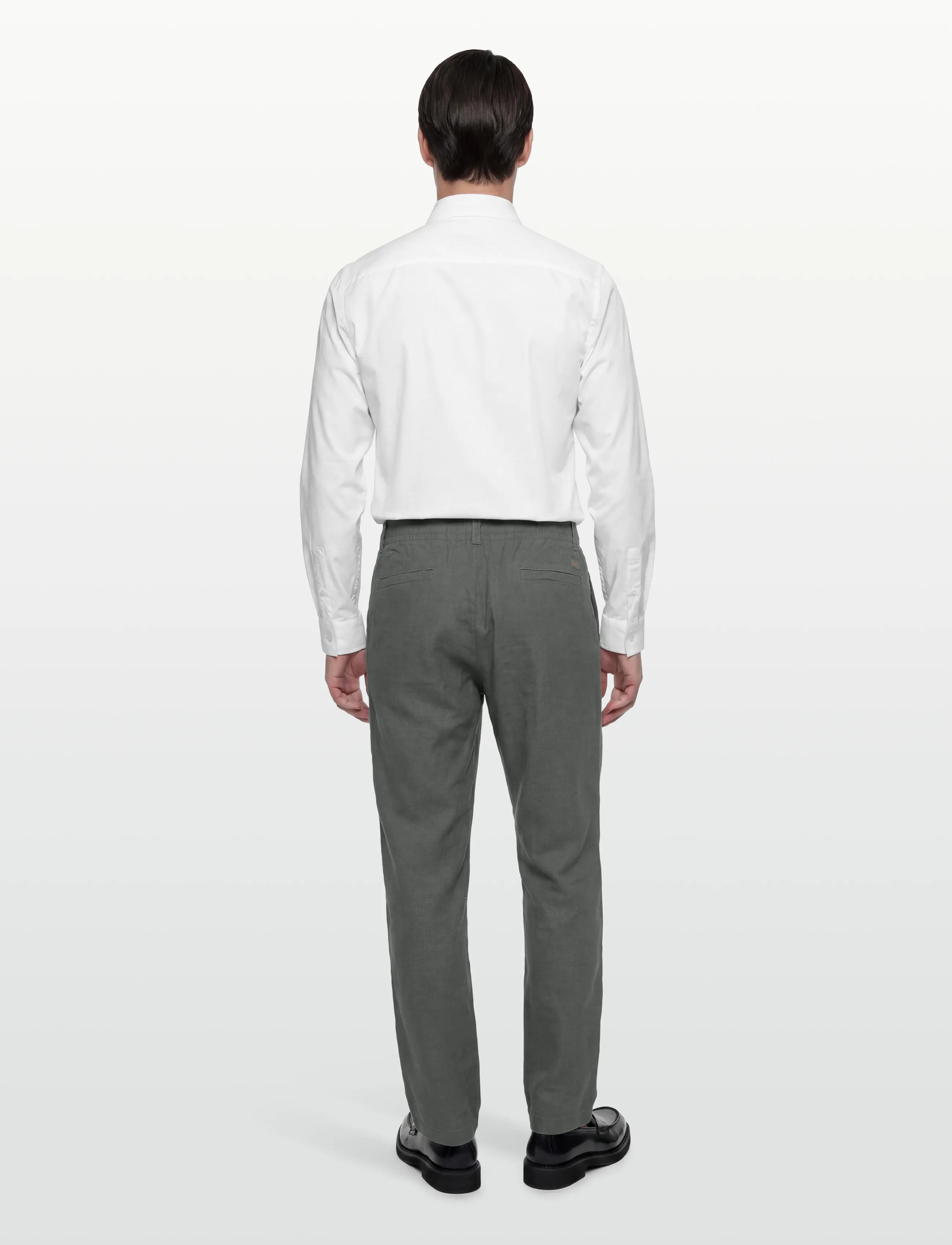 BOSS - Sanderson-L-3 - linen trousers - open grey - 4