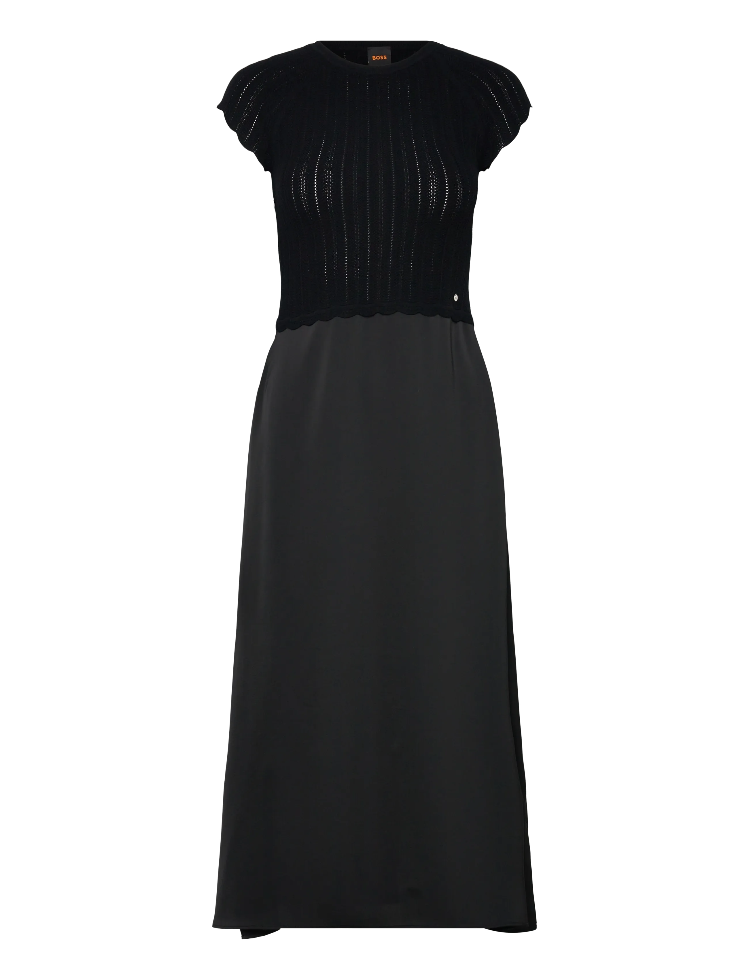 BOSS C_Ficella - Stickade klänningar - BLACK / black