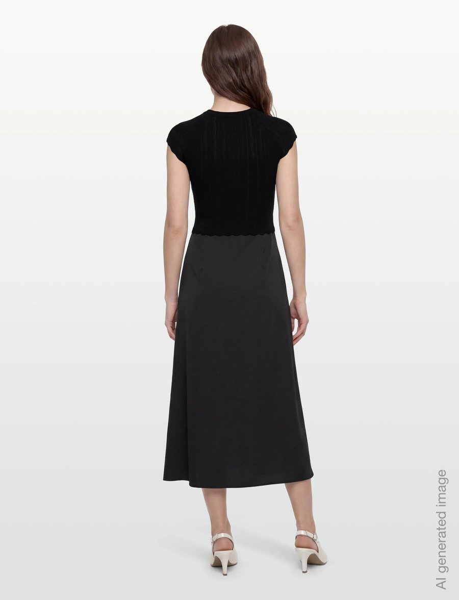 BOSS - C_Ficella - stickade klänningar - black - 4