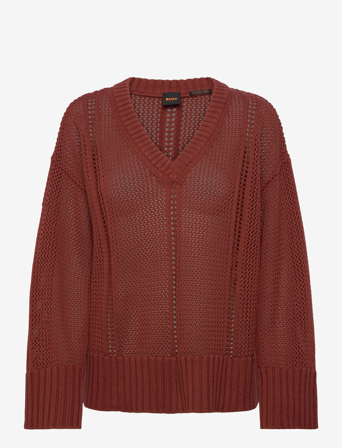 BOSS - C_Fevran - striktrøjer - dark red - 0