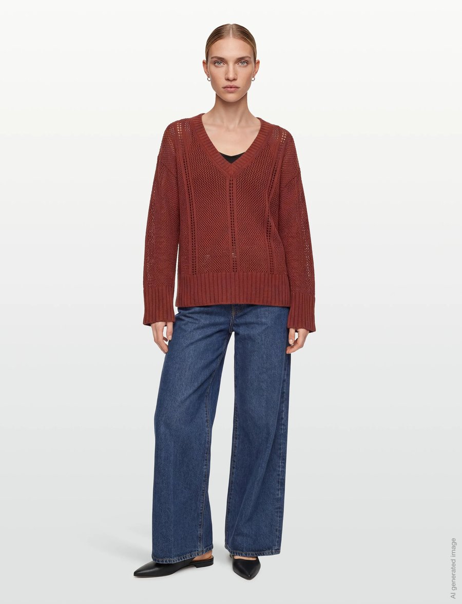 BOSS - C_Fevran - pullover - dark red - 0