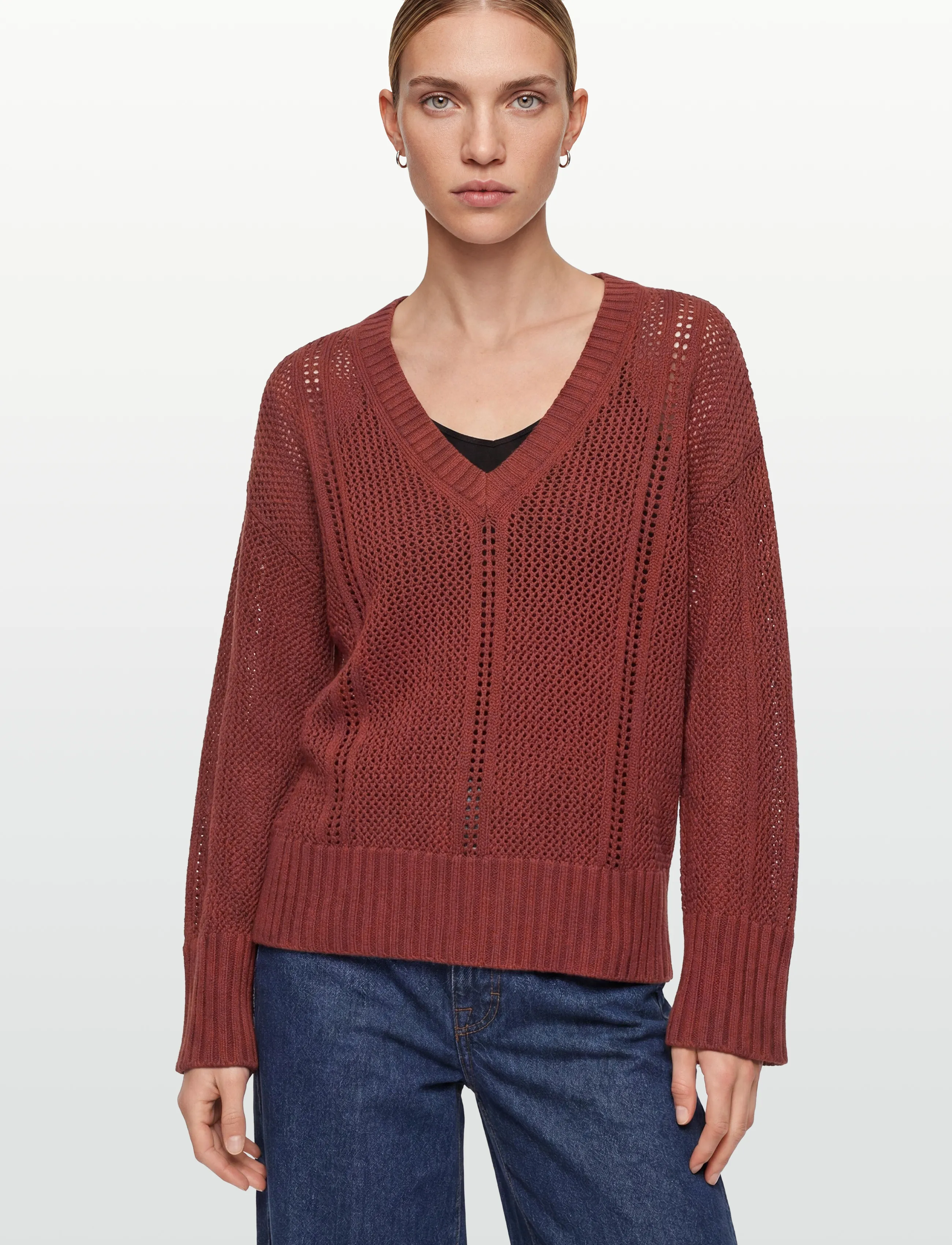 BOSS - C_Fevran - jumpers - dark red - 5
