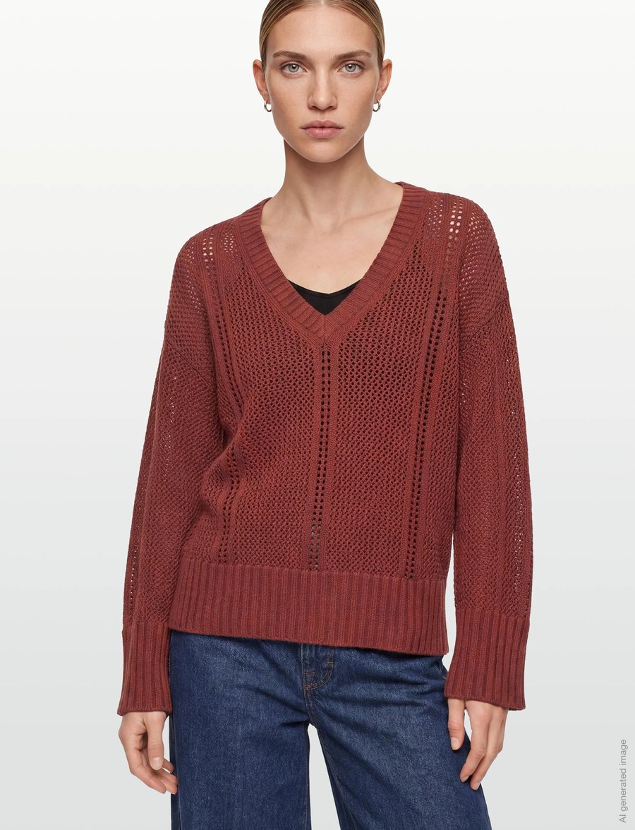 BOSS - C_Fevran - pullover - dark red - 5