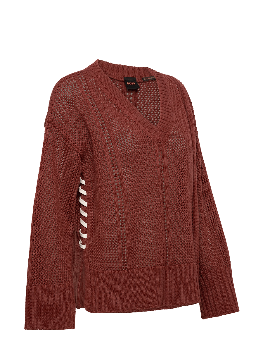 BOSS - C_Fevran - pullover - dark red - 3