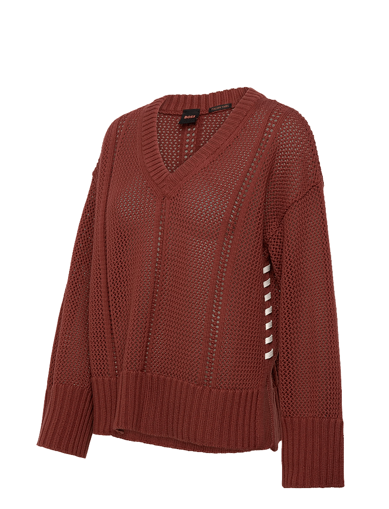 BOSS - C_Fevran - pullover - dark red - 3