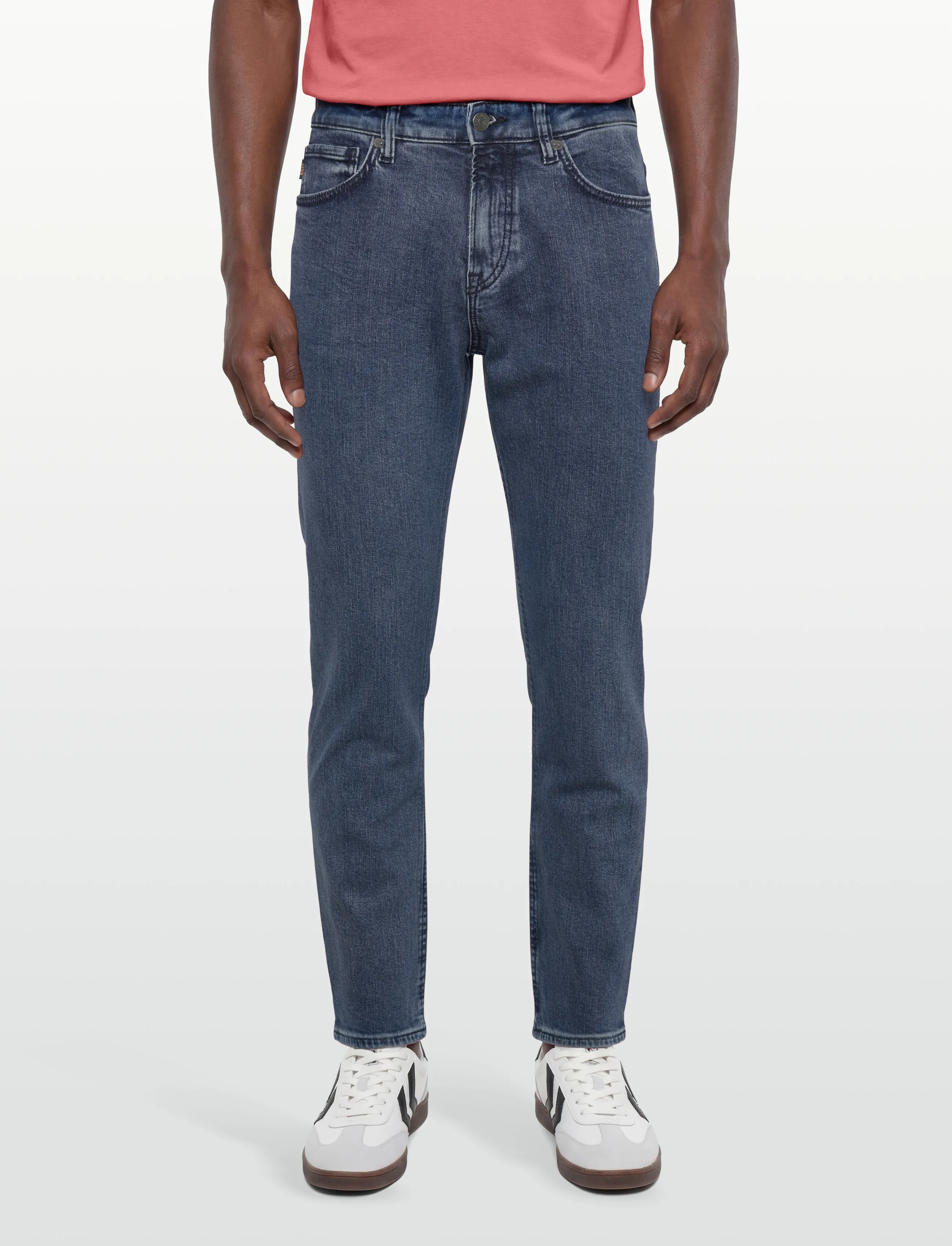 BOSS - RE.MAINE BO - tavalised teksad - medium blue - 3