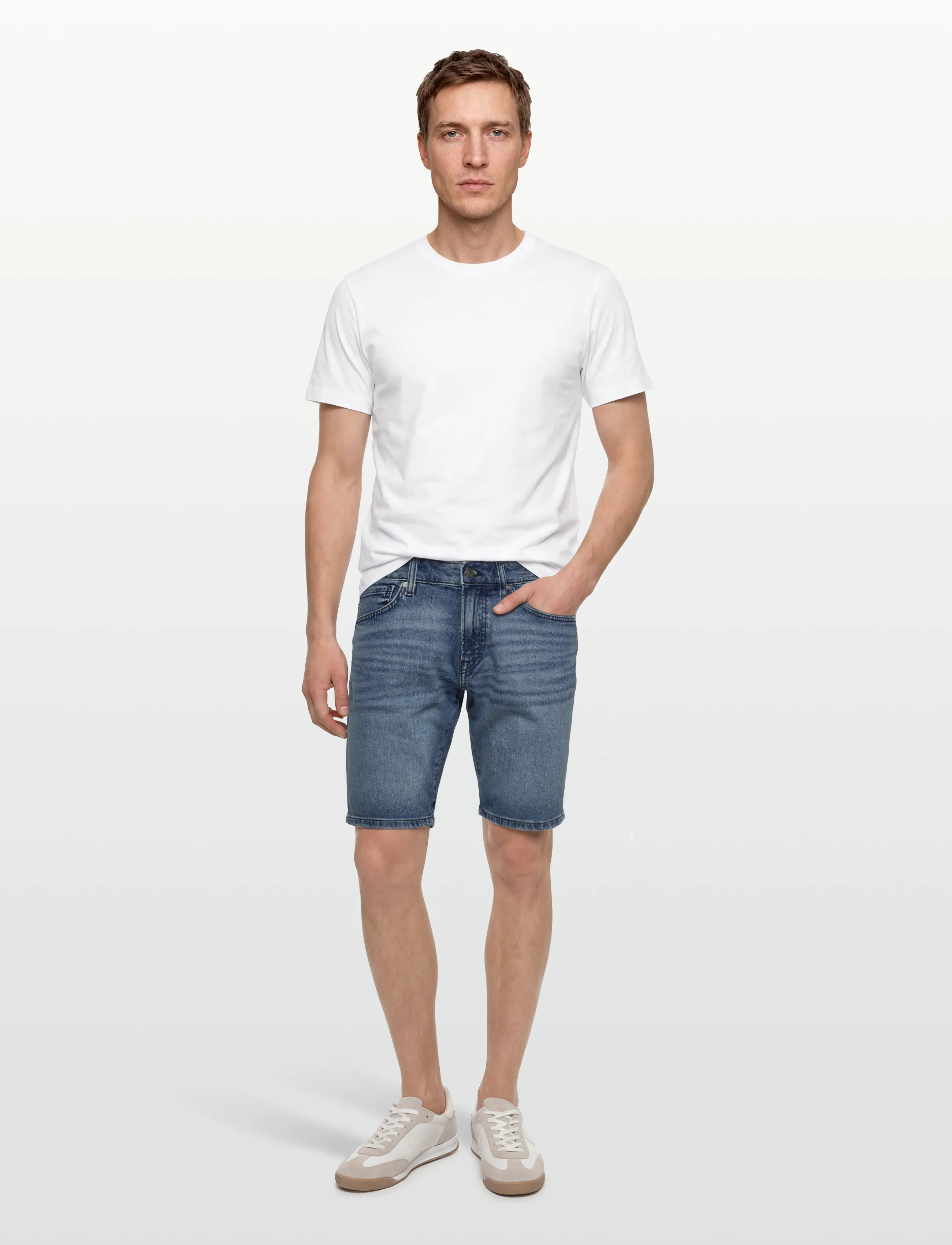 BOSS - Re.Maine Shorts BO - lühikesed teksapüksid - medium blue - 0