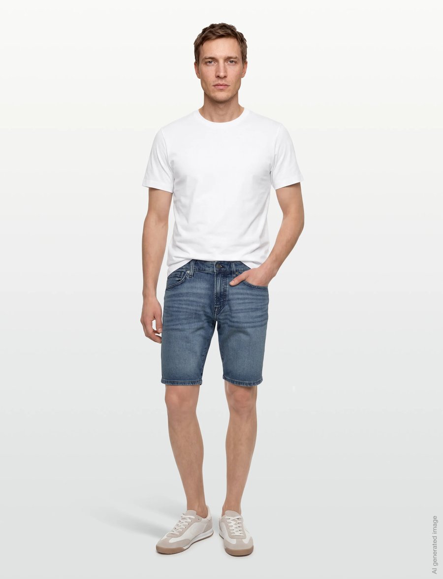 BOSS - Re.Maine Shorts BO - lühikesed teksapüksid - medium blue - 0