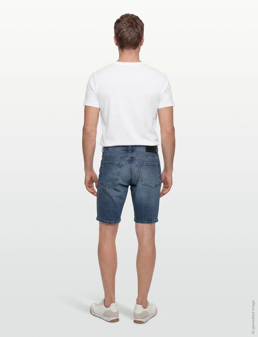 BOSS - Re.Maine Shorts BO - lühikesed teksapüksid - medium blue - 4