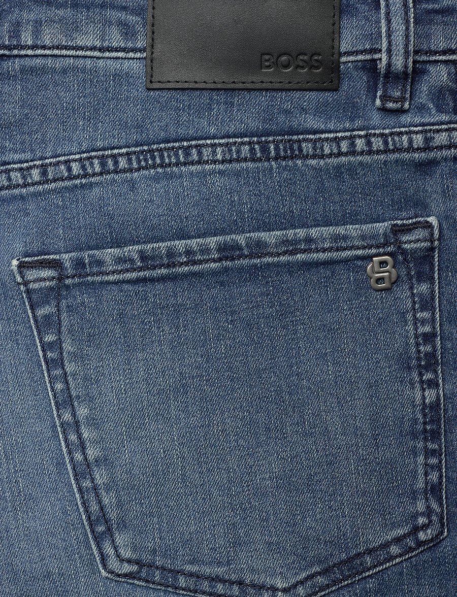 BOSS - Re.Maine Shorts BO - lühikesed teksapüksid - medium blue - 4