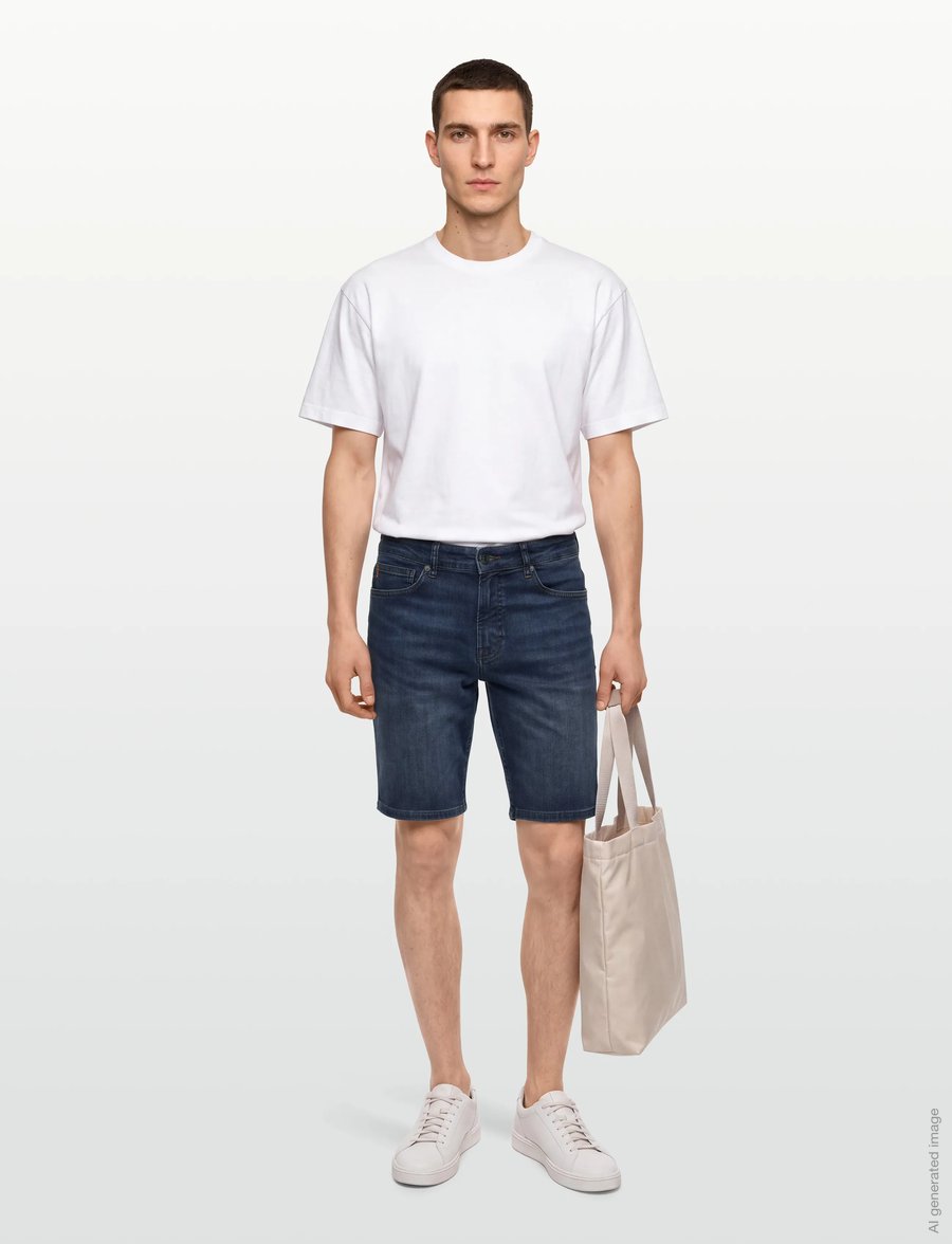 BOSS - Re.Maine Shorts BO - jeansshorts - medium blue - 0