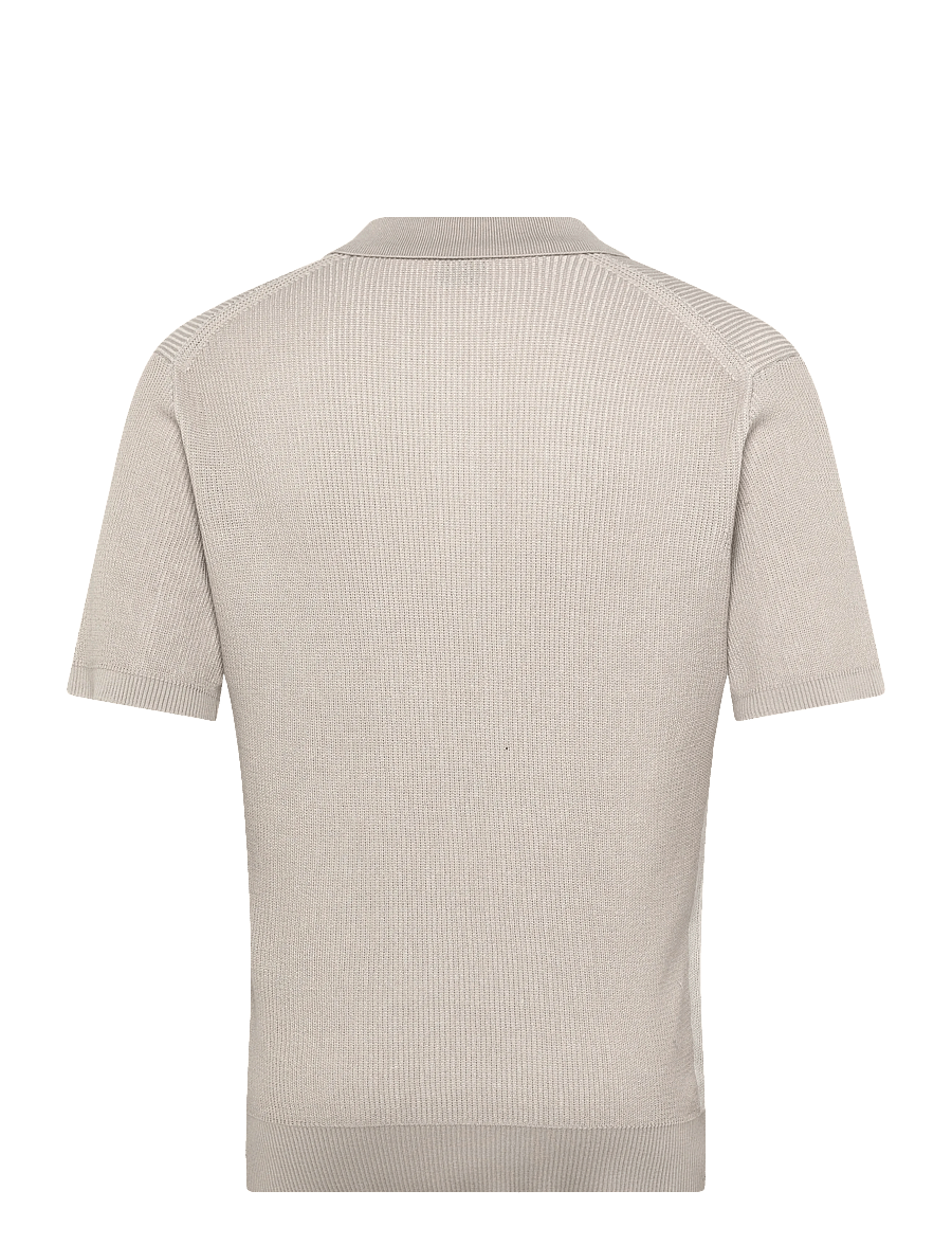 BOSS - Aravolo - dzianinowe bluzki polo - open grey - 1