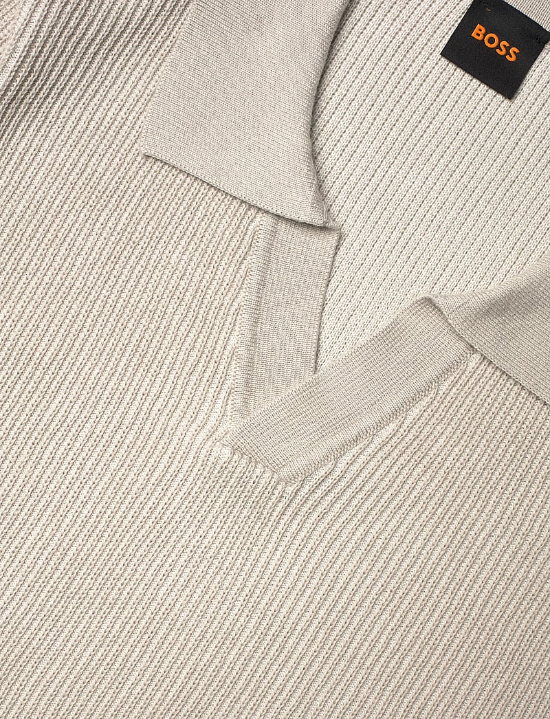 BOSS - Aravolo - stickade pikéer - open grey - 2