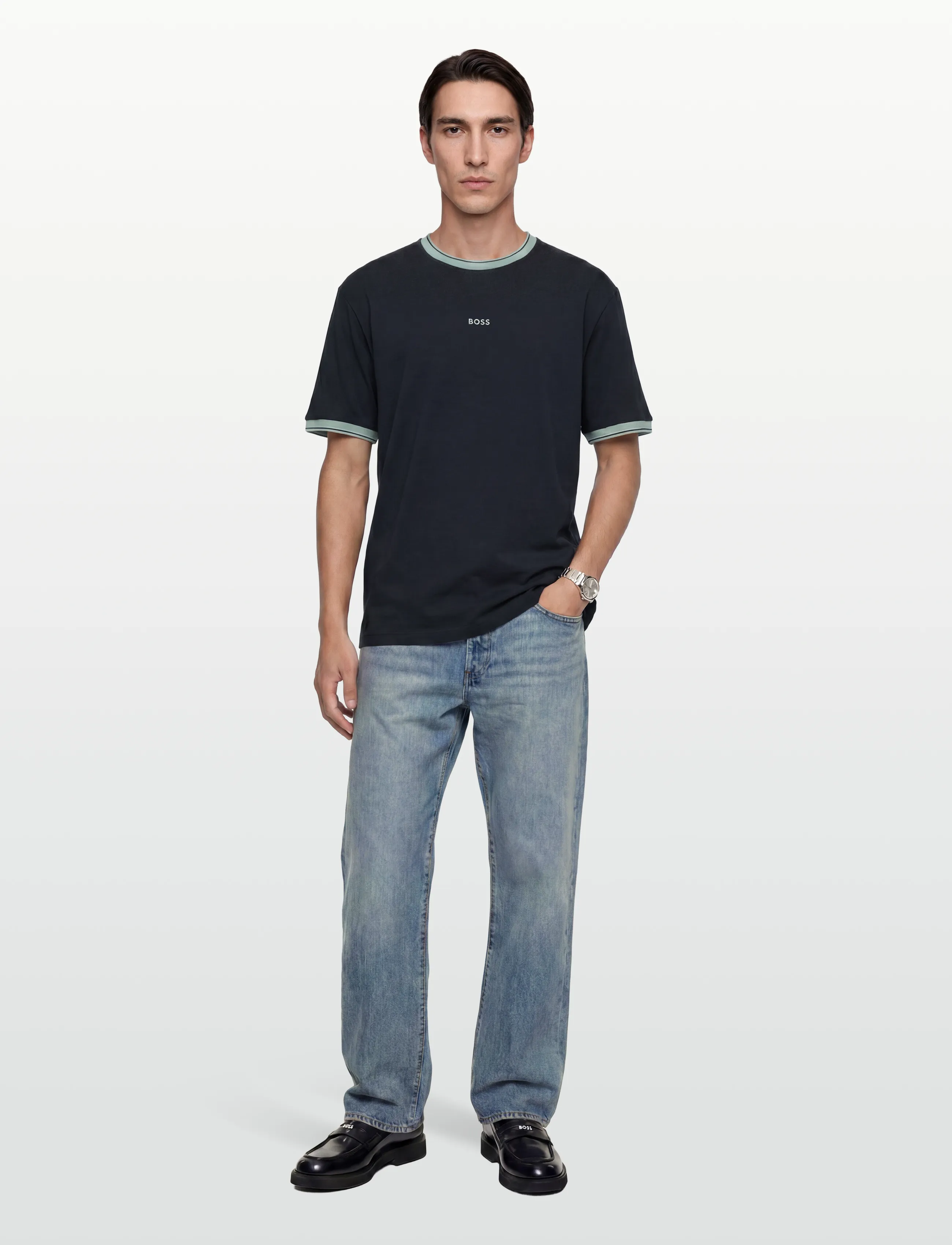 BOSS Te_Blocks - Today's Super Deals - DARK BLUE / navy