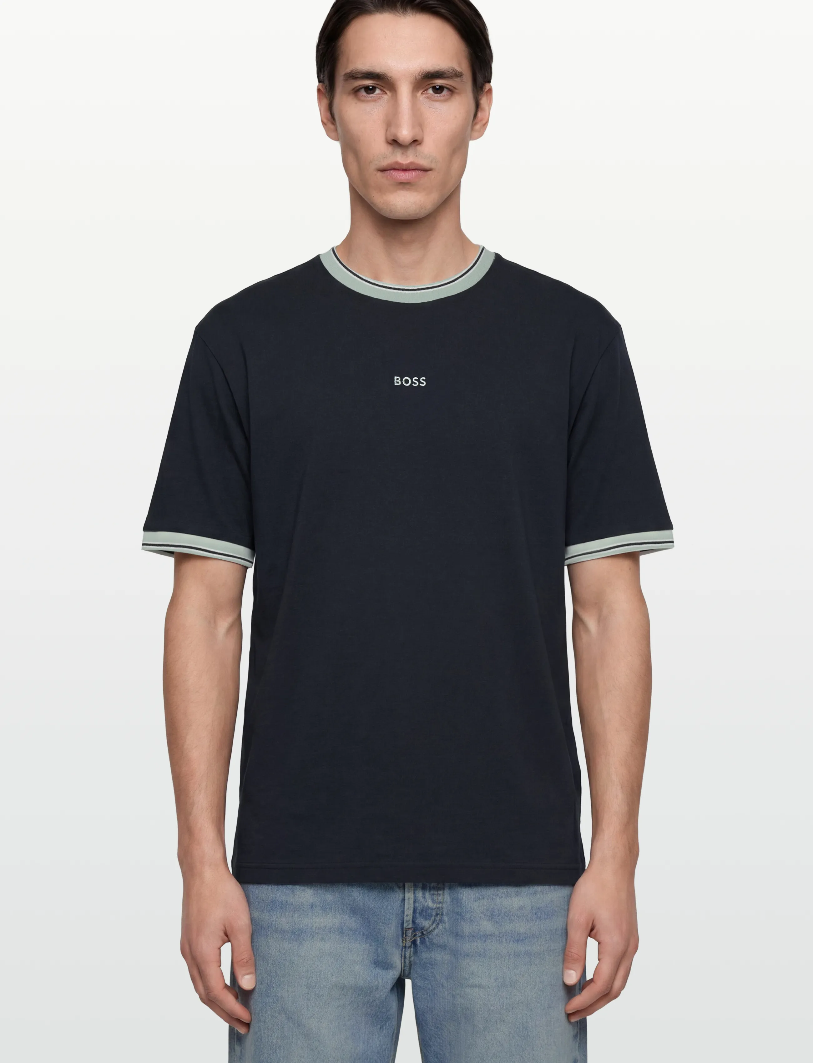 BOSS - Te_Blocks - kortærmede t-shirts - dark blue - 3