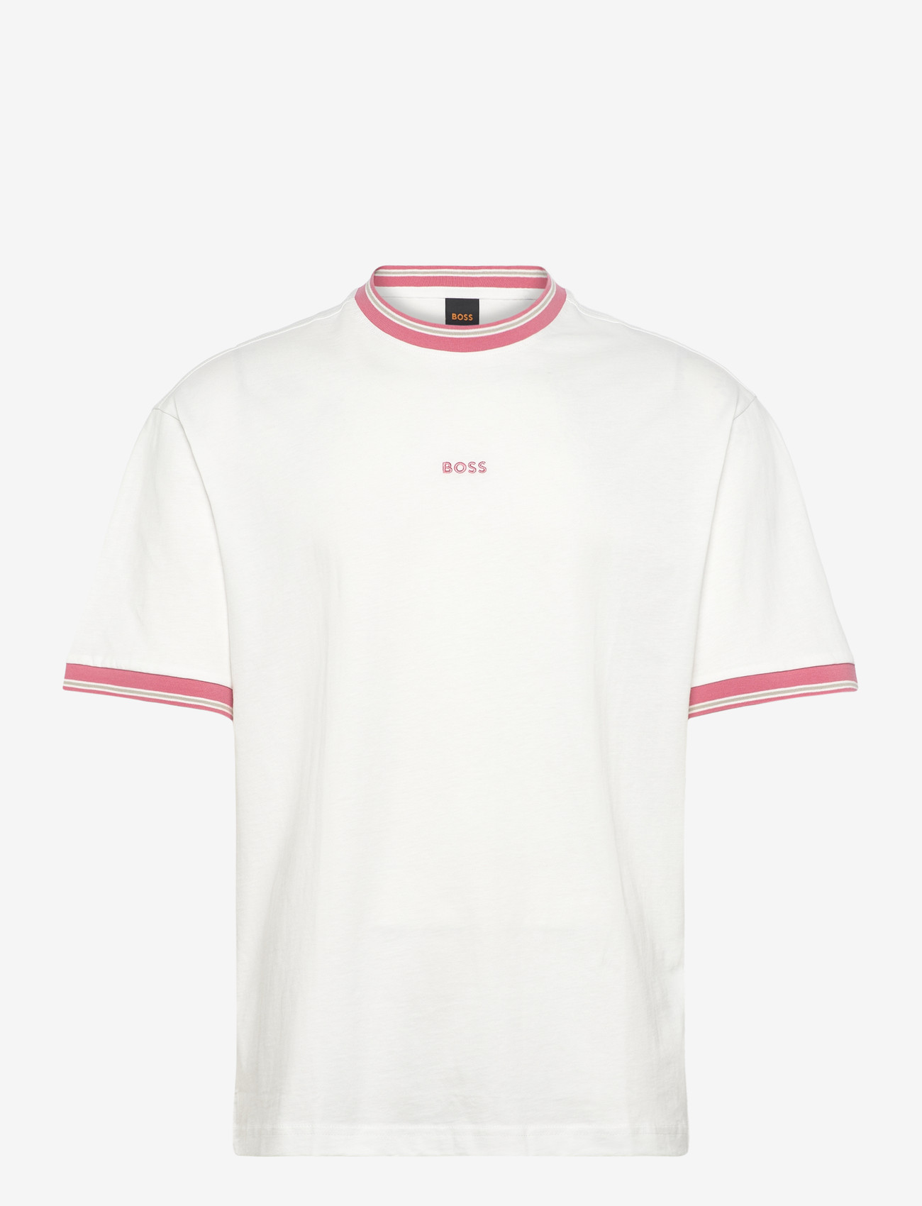 BOSS - Te_Blocks - kortærmede t-shirts - natural - 0