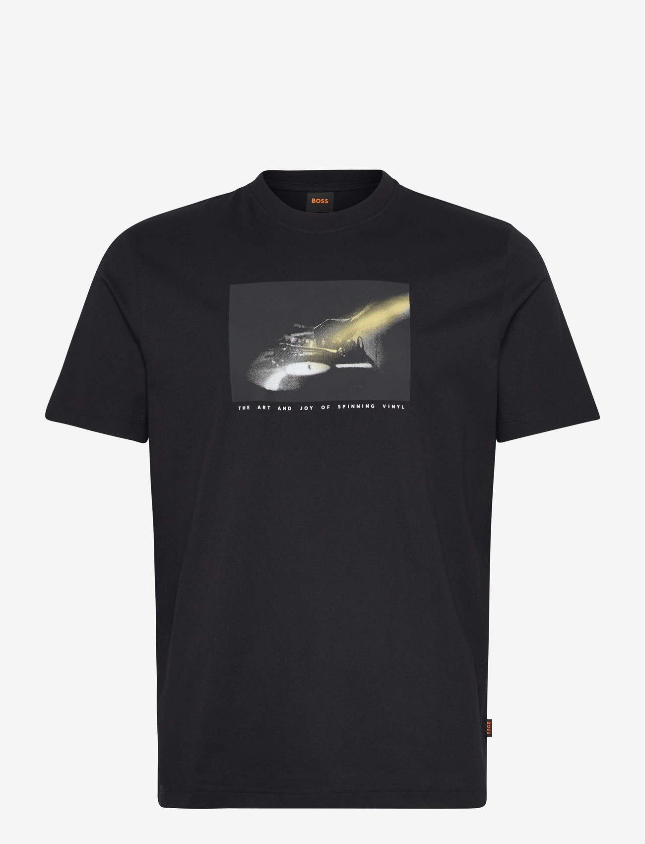 BOSS - Te_Dj - short-sleeved t-shirts - black - 1