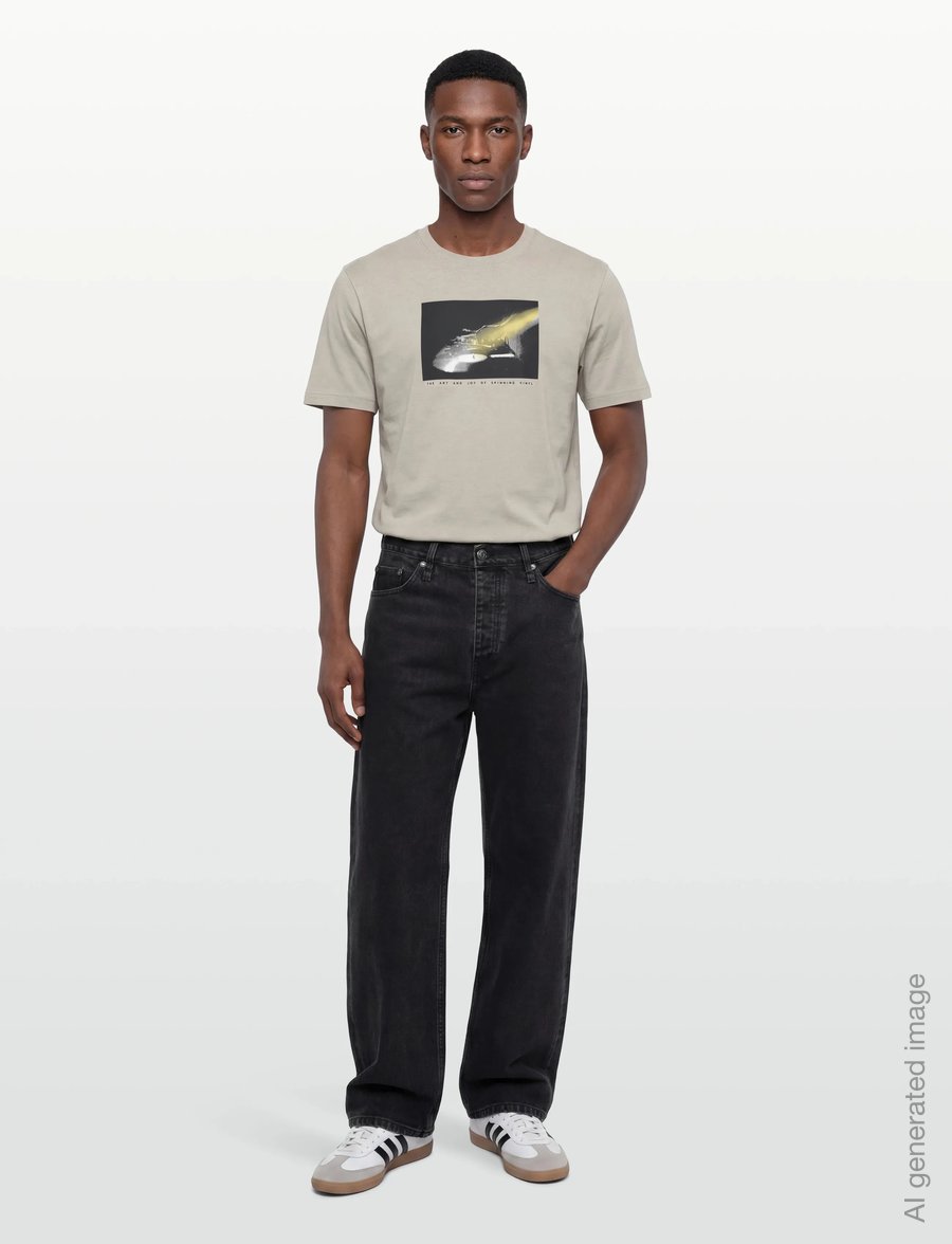 BOSS - Te_Dj - short-sleeved t-shirts - open grey - 0