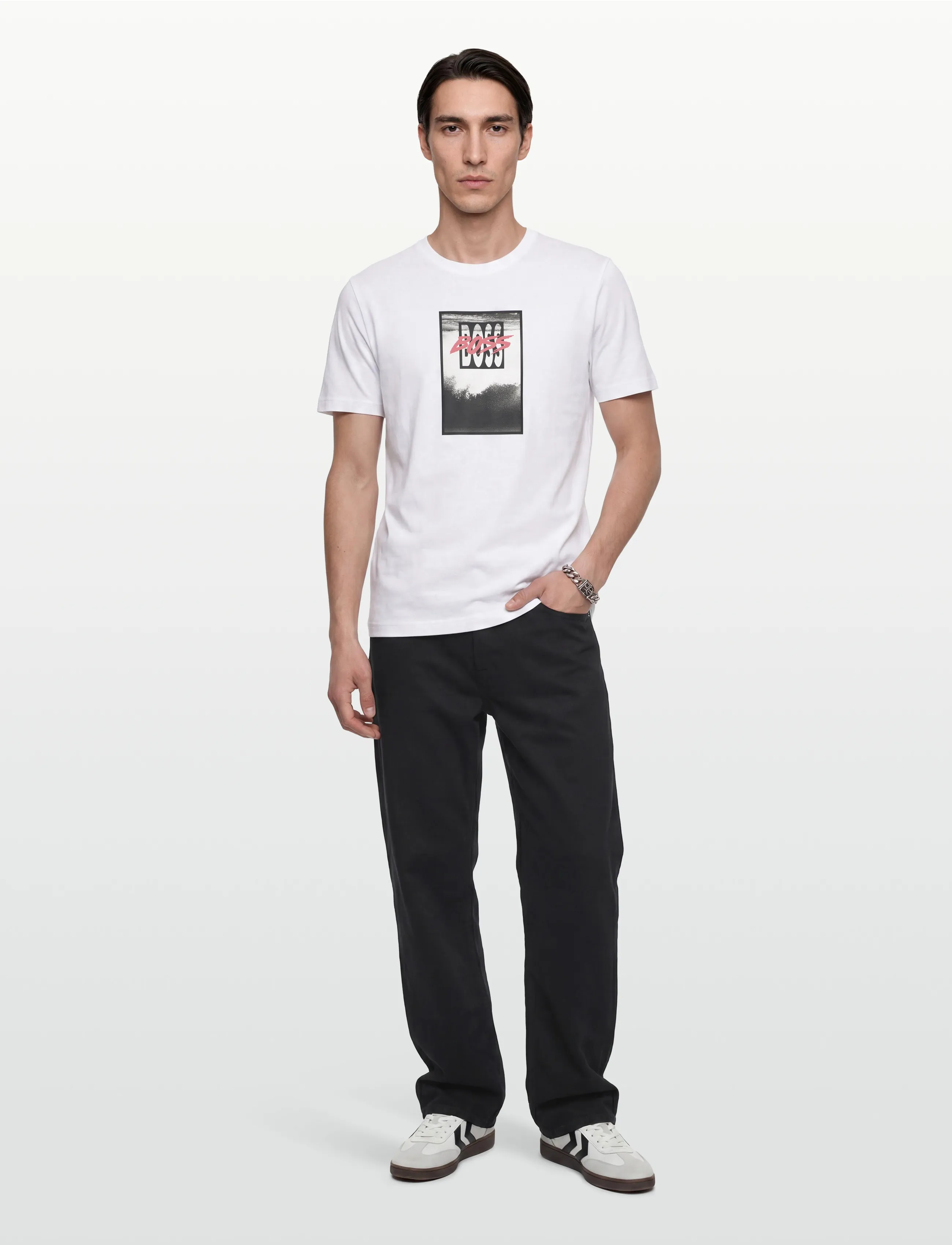 BOSS Te_Dj - Clothing - WHITE / white