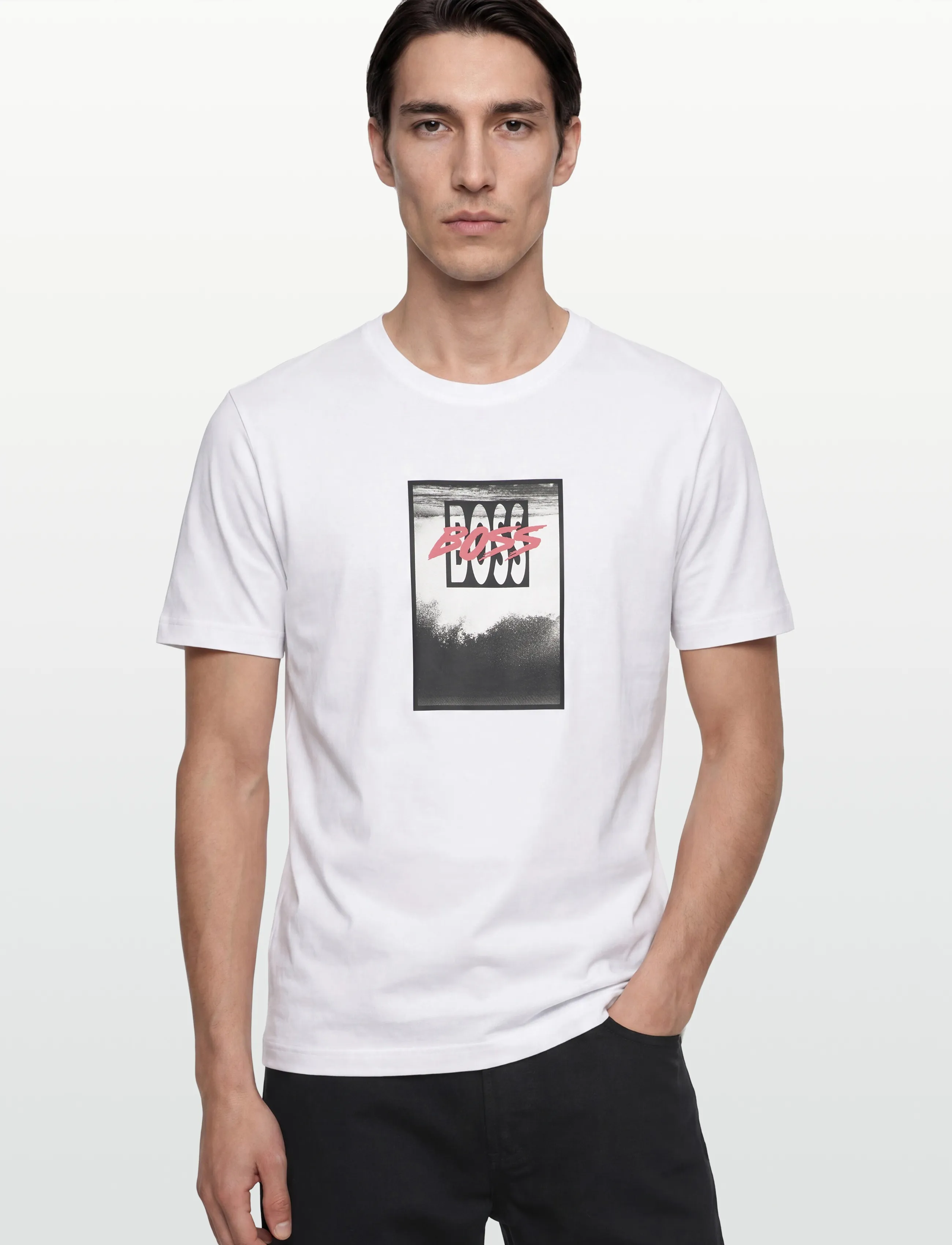 BOSS - Te_Dj - kortærmede t-shirts - white - 3