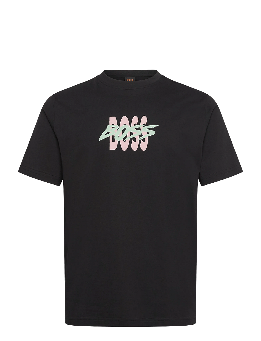 BOSS - Te_Bass - short-sleeved t-shirts - black - 1