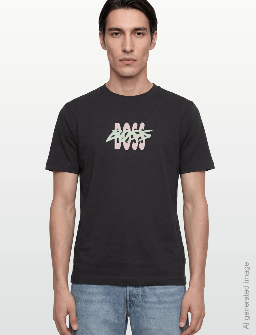 BOSS - Te_Bass - short-sleeved t-shirts - black - 3