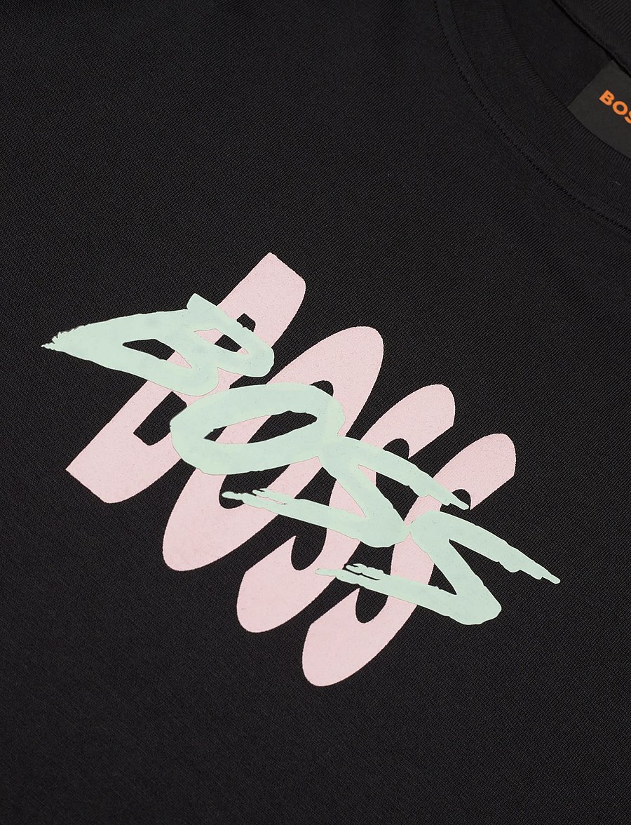BOSS - Te_Bass - short-sleeved t-shirts - black - 5