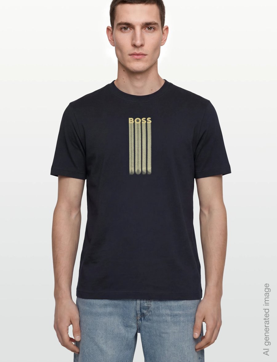 BOSS - Te_Bass - kortärmade t-shirts - dark blue - 3