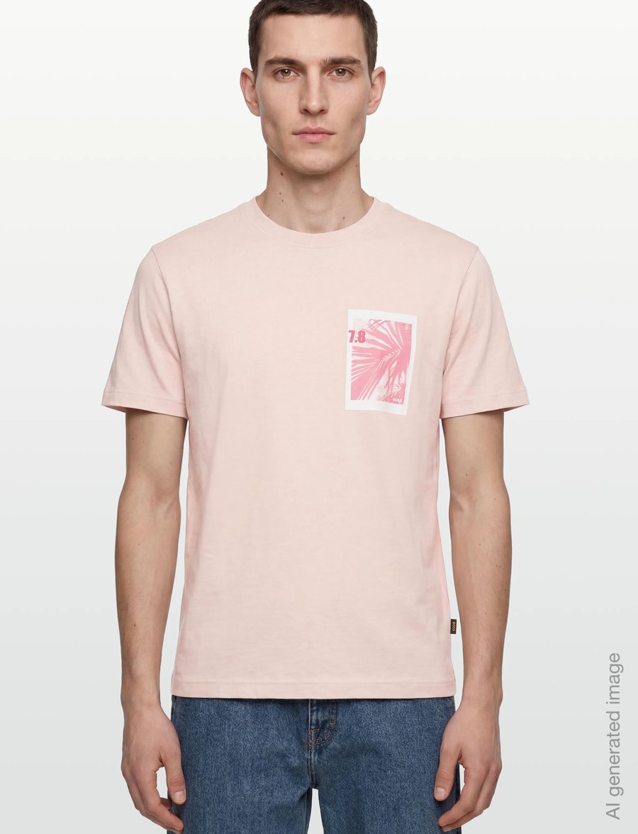BOSS - Te_Board - kurzärmelige t-shirts - open pink - 3