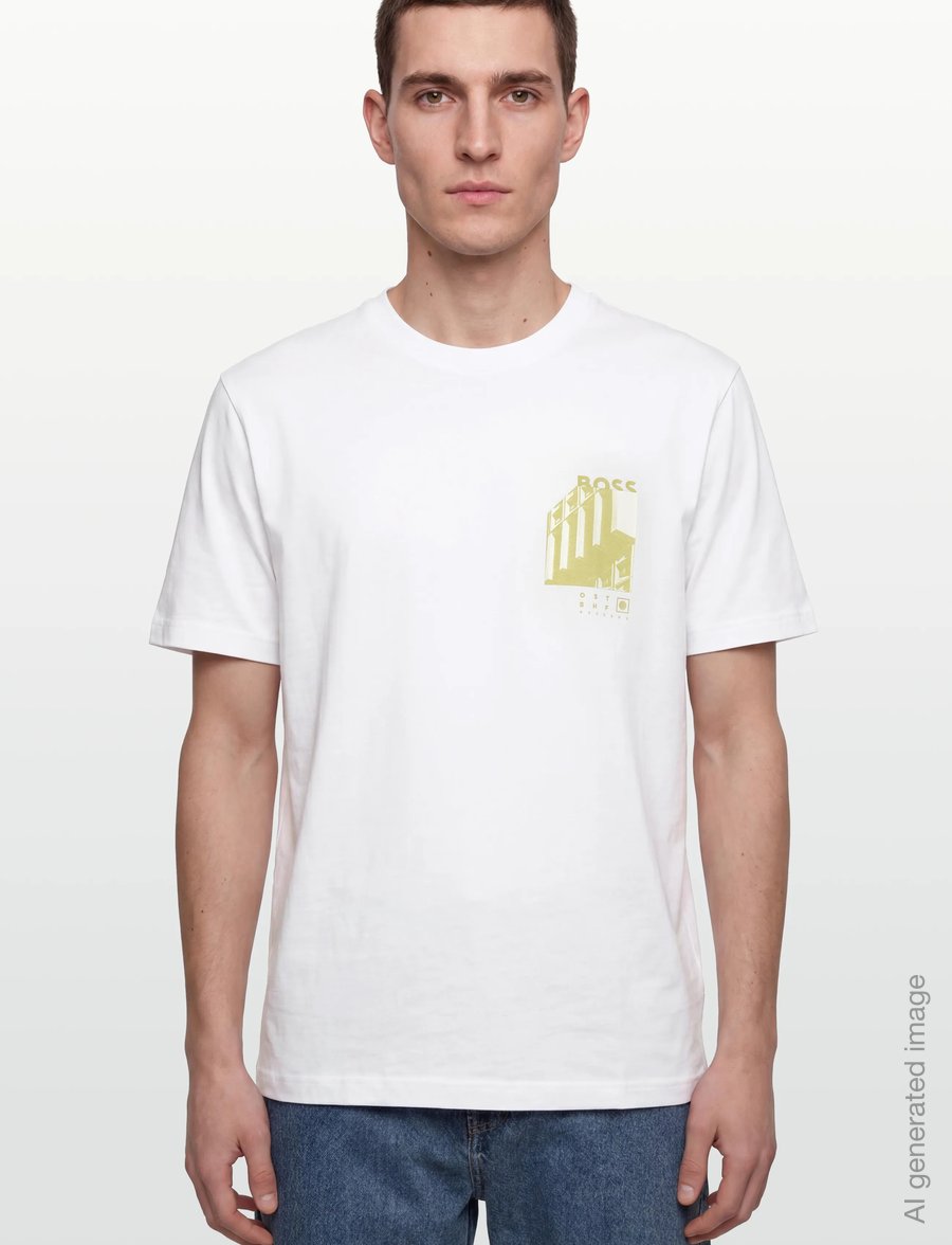 BOSS - Te_Board - kurzärmelige t-shirts - white - 3