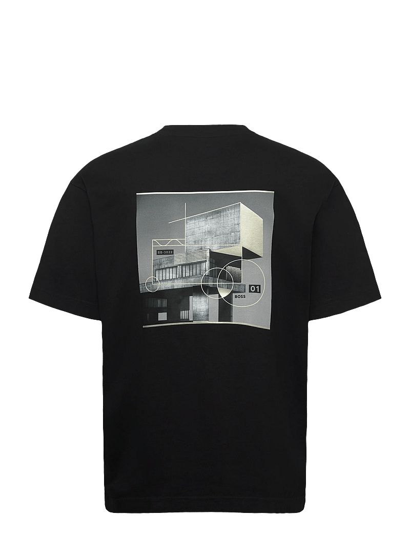 BOSS - Te_Brutalism - kortærmede t-shirts - black - 2