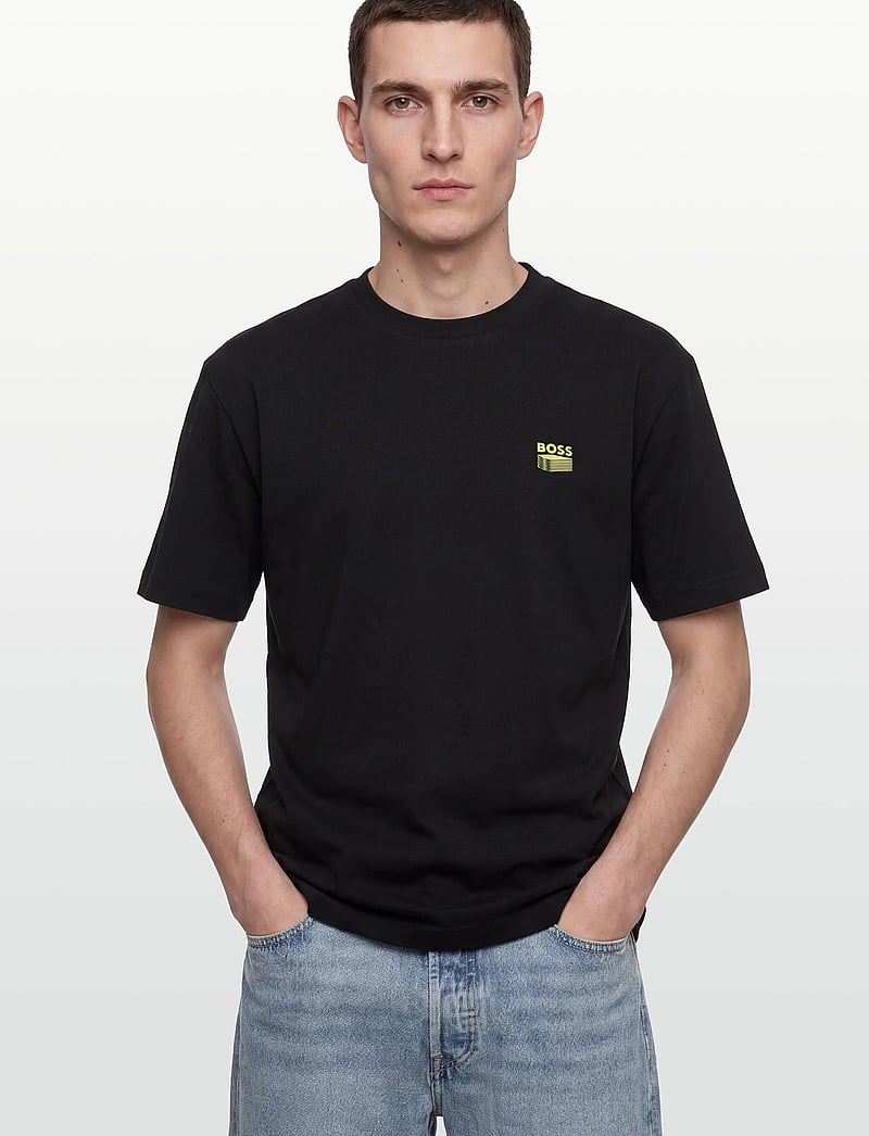 BOSS - Te_Brutalism - kortærmede t-shirts - black - 3