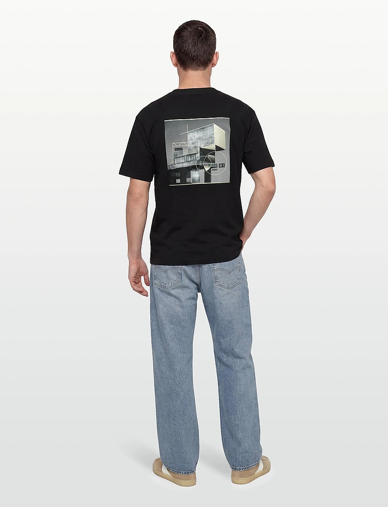 BOSS - Te_Brutalism - kortærmede t-shirts - black - 4