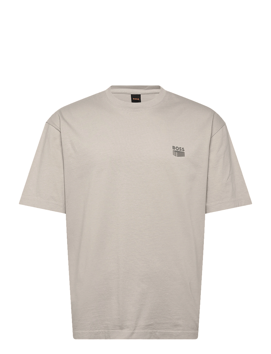 BOSS - Te_Brutalism - kortærmede t-shirts - open grey - 1