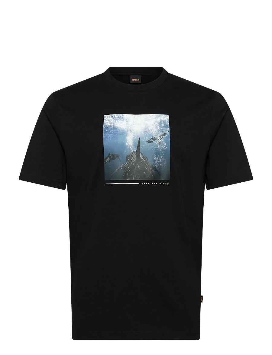 BOSS - Te_Creature - kortärmade t-shirts - black - 1