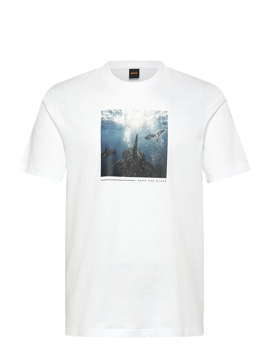 BOSS - Te_Creature - kortärmade t-shirts - natural - 1