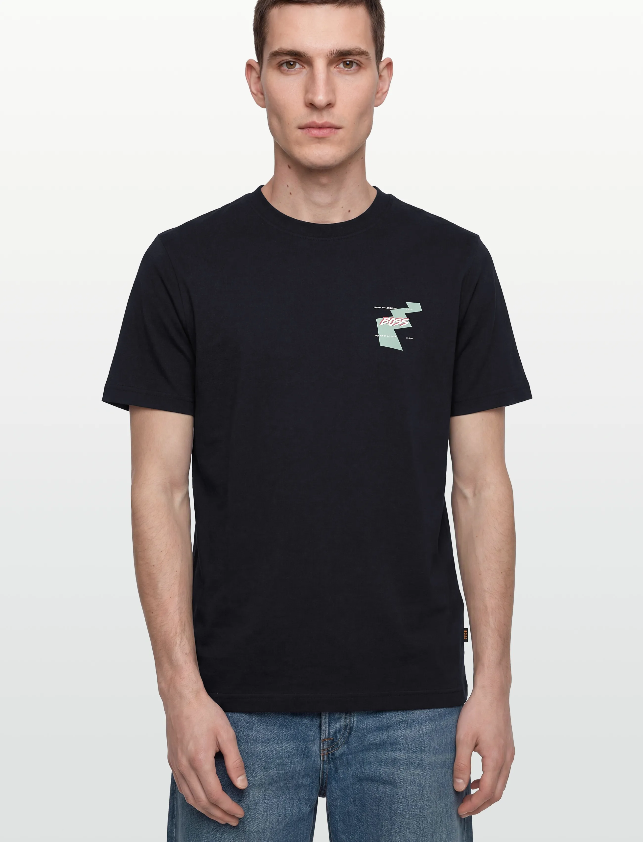 BOSS - Te_Movement - kortærmede t-shirts - dark blue - 3