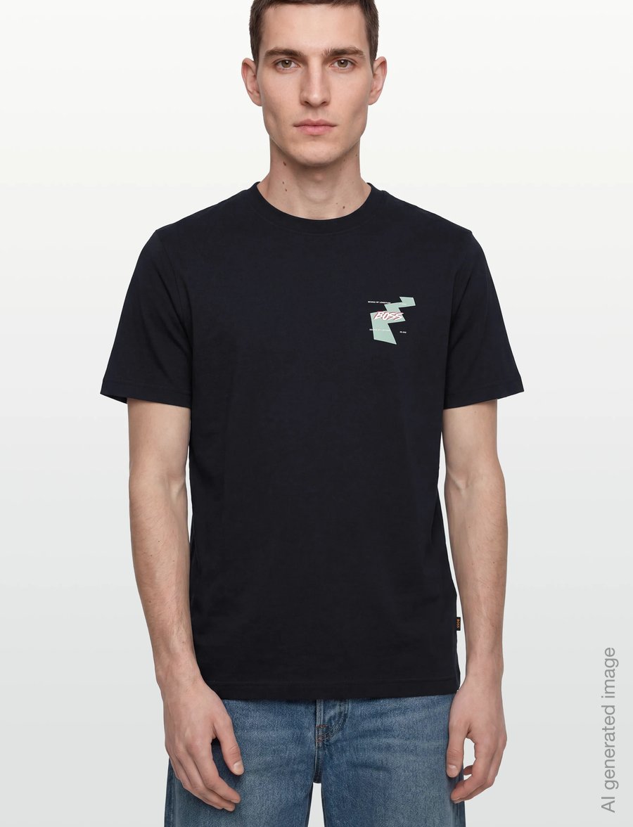 BOSS - Te_Movement - lühikeste varrukatega t-särgid - dark blue - 3