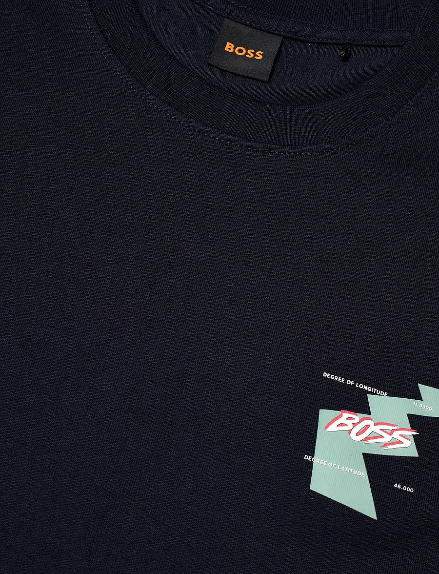 BOSS - Te_Movement - lühikeste varrukatega t-särgid - dark blue - 5