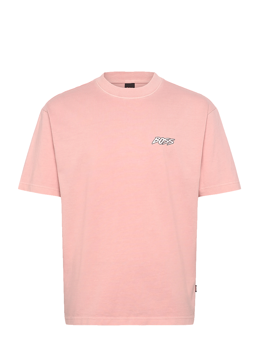 BOSS - Te_SurfWash - short-sleeved t-shirts - open pink - 1