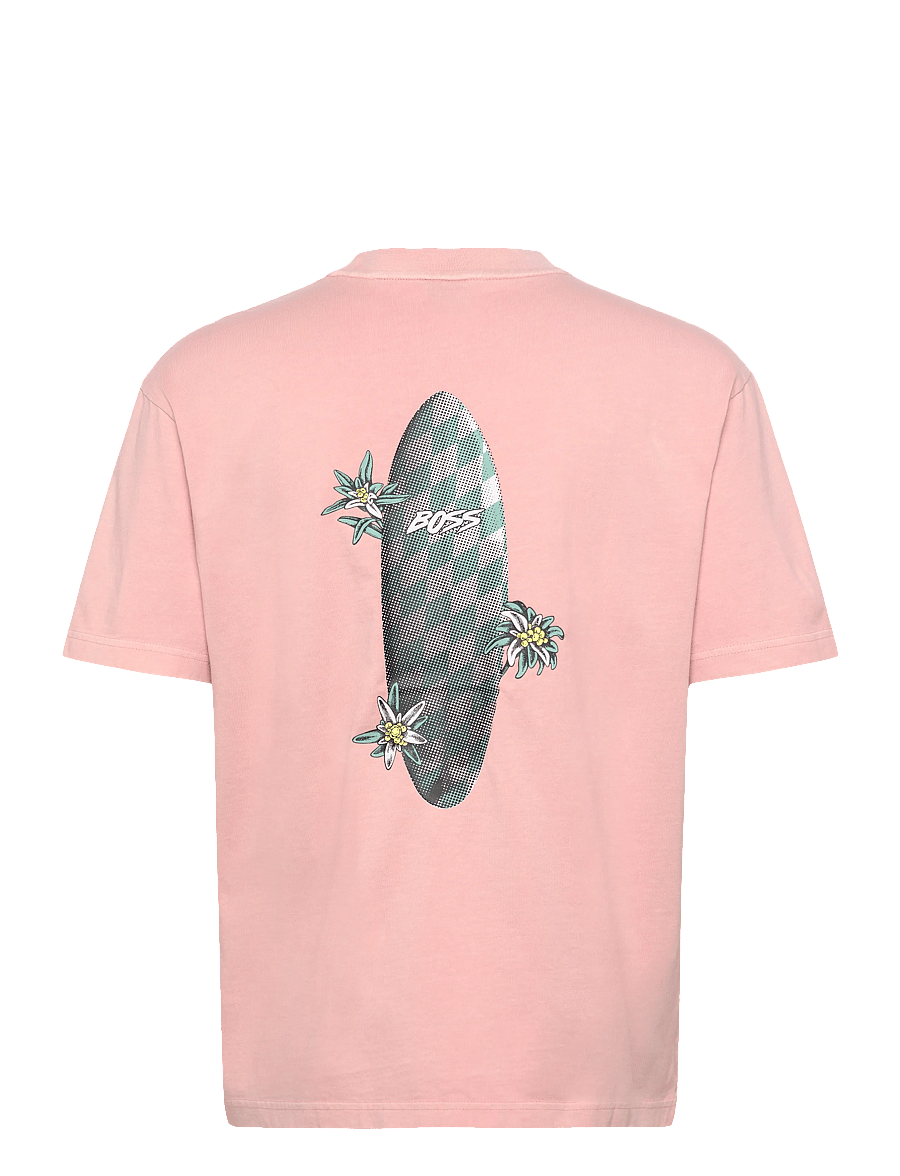 BOSS - Te_SurfWash - short-sleeved t-shirts - open pink - 2