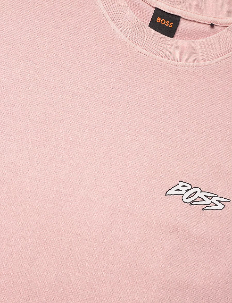 BOSS - Te_SurfWash - short-sleeved t-shirts - open pink - 5