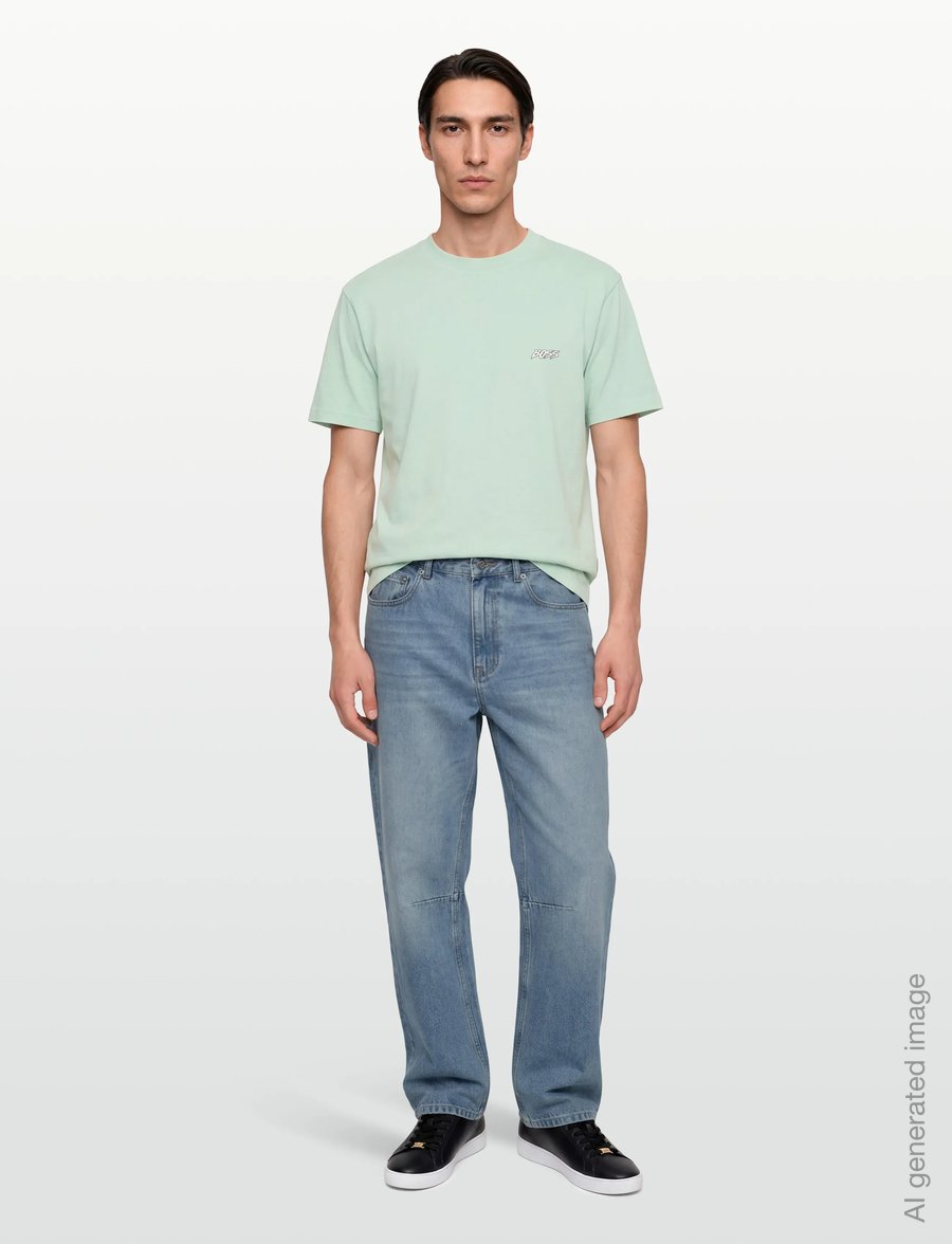 BOSS - Te_SurfWash - short-sleeved t-shirts - turquoise/aqua - 0